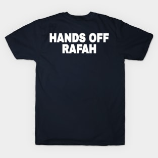 Hands Off Rafah - White - Double-sided T-Shirt